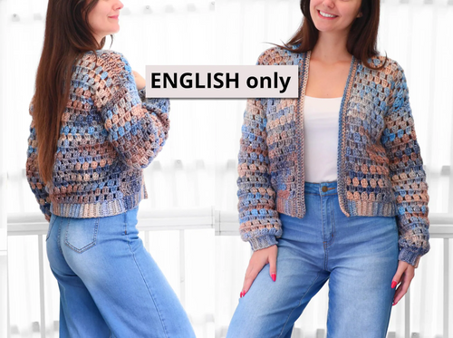 ELOISE Crochet Cardigan Pattern — PDF Instant Download